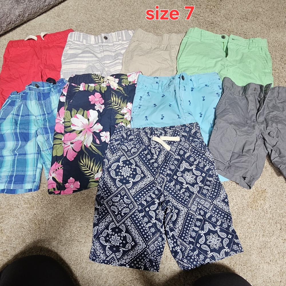 8 Pairs Boys' Shorts Size 7
